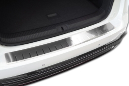 Rear bumper protector suitable for Volkswagen ID.7 2023-> 5-door hatchback stainless steel brushed (VW3I7BA) (1)