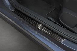 Door sill plates Volkswagen Polo VI (AW) 2017-present 5-door hatchback stainless steel anthracite 4 pieces (2)