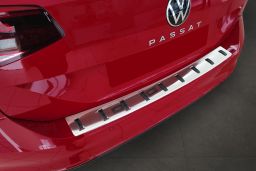 Rear bumper protector Volkswagen Passat Variant (B8) 2014-> wagon stainless steel - Strong (VW48PABP) (1)