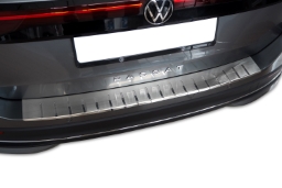 Rear bumper protector suitable for Volkswagen Passat Variant (B9) 2023-> wagon stainless steel brushed (VW72PABA) (1)