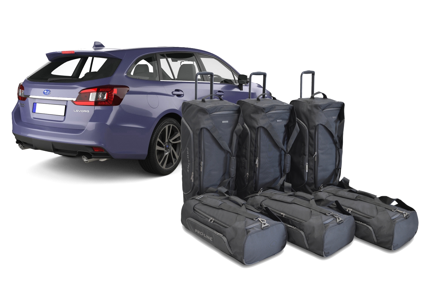 Set de sacs de voyage convient à Subaru Levorg 2015-présent break Pro.Line