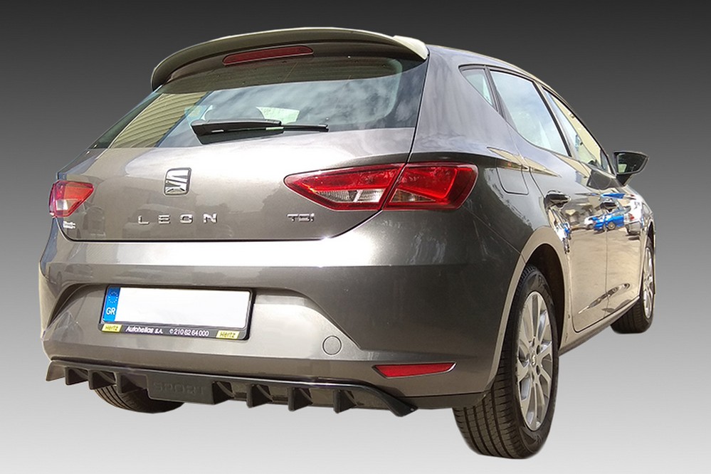 Achterdiffusor geschikt voor Seat Leon (5F) 2012-2017 3-deurs hatchback ABS