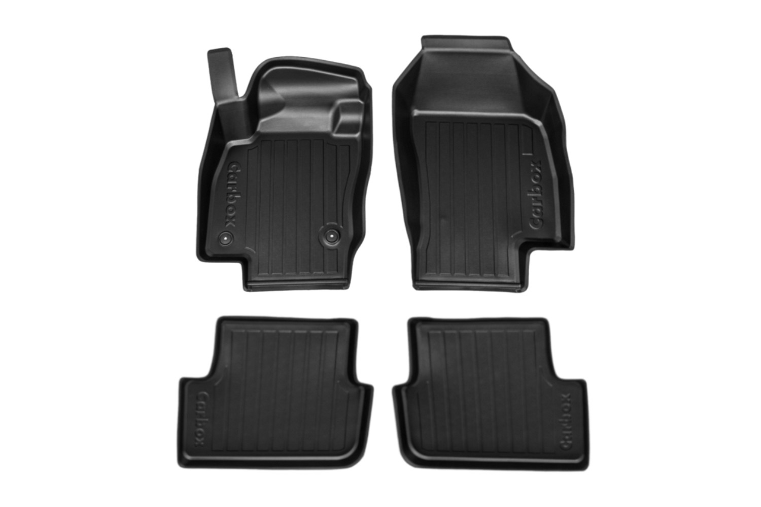 Automatten geschikt voor Seat Ibiza (6F) 2017-heden 5-deurs hatchback Carbox Floor PE rubber - set voor + achter