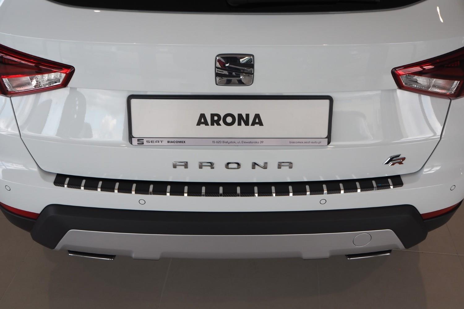 Ladekantenschutz Seat Arona CarParts-Expert - Carbon | Folie (KJ) Edelstahl