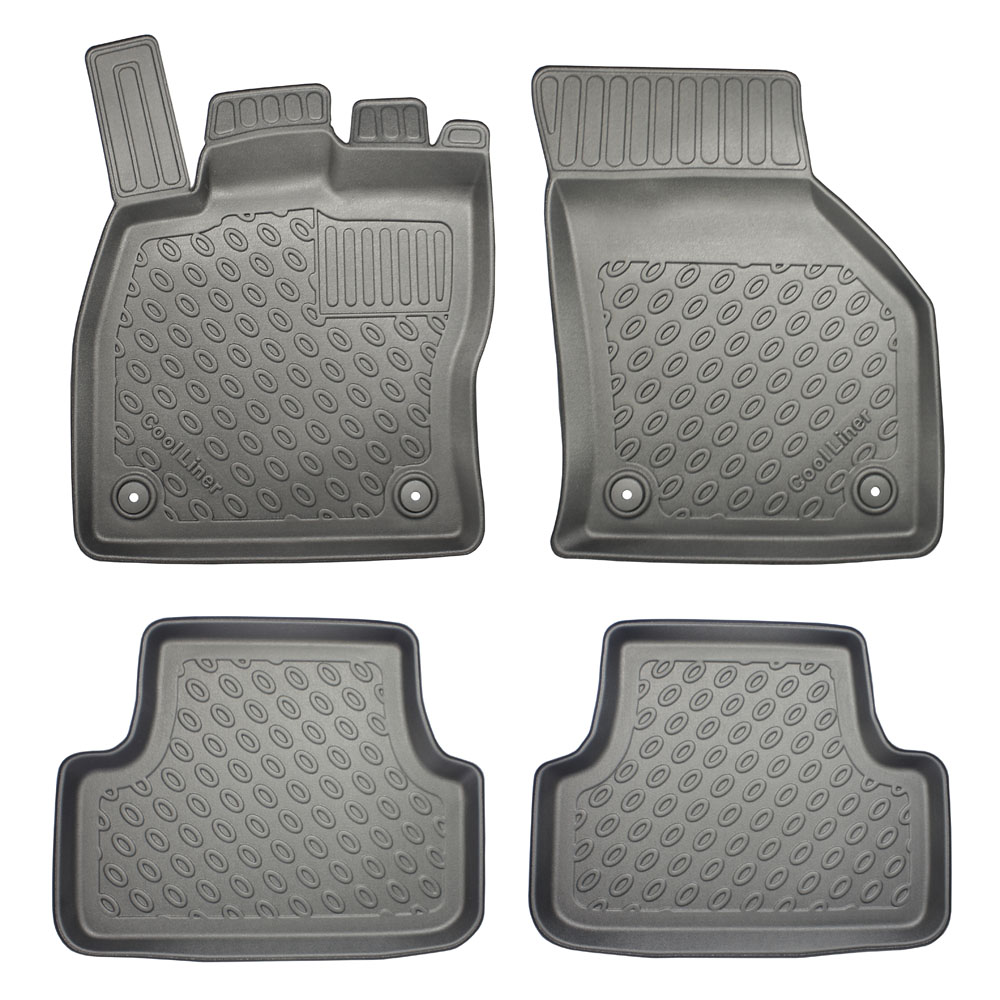 Fußmatten Seat Leon ST (5F) 2014-2020 Kombi Cool Liner PE/TPE Gummi