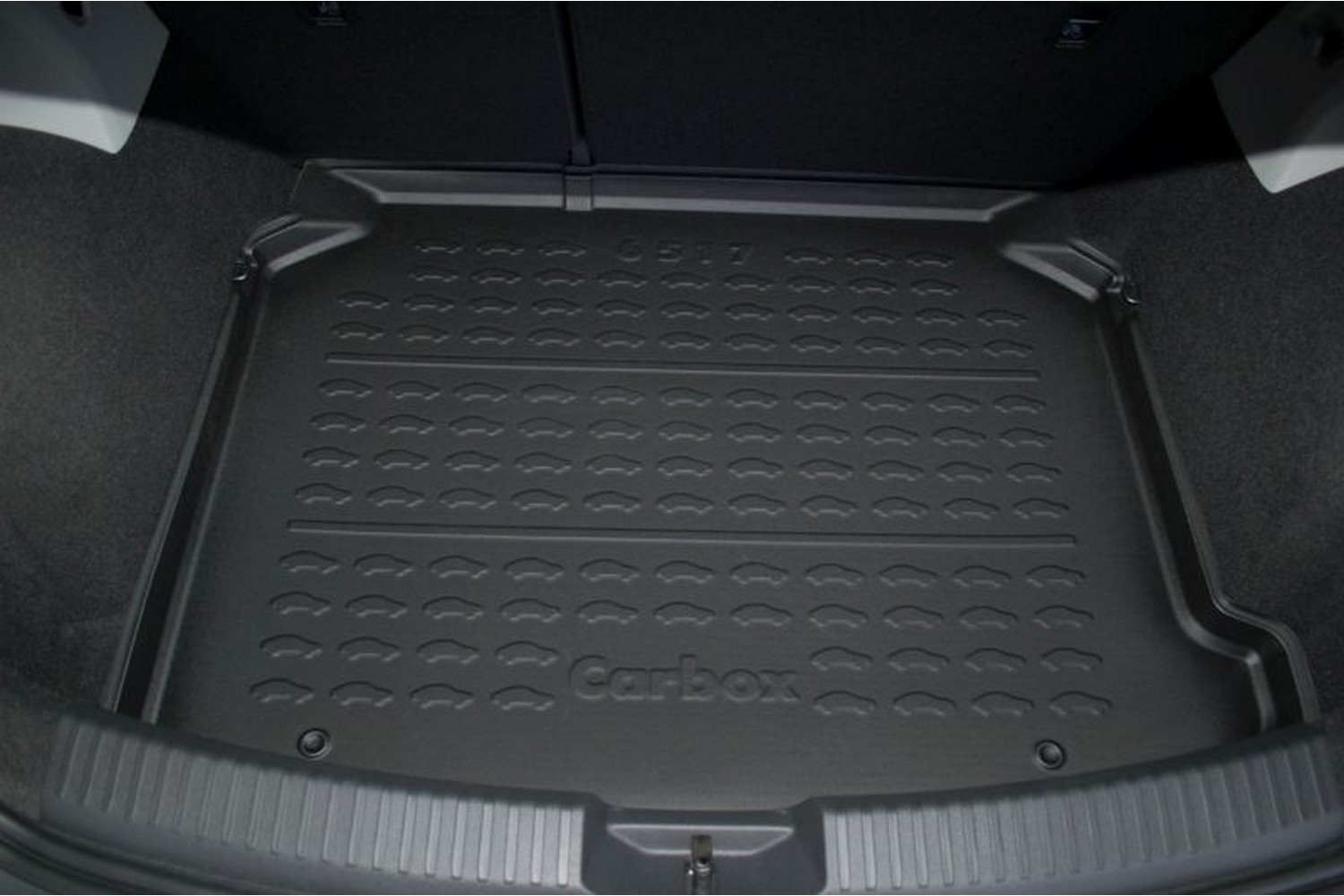 Boot mat suitable for Seat Leon (5F) 2012-2020 3 & 5-door hatchback Carbox Form PE rubber - black