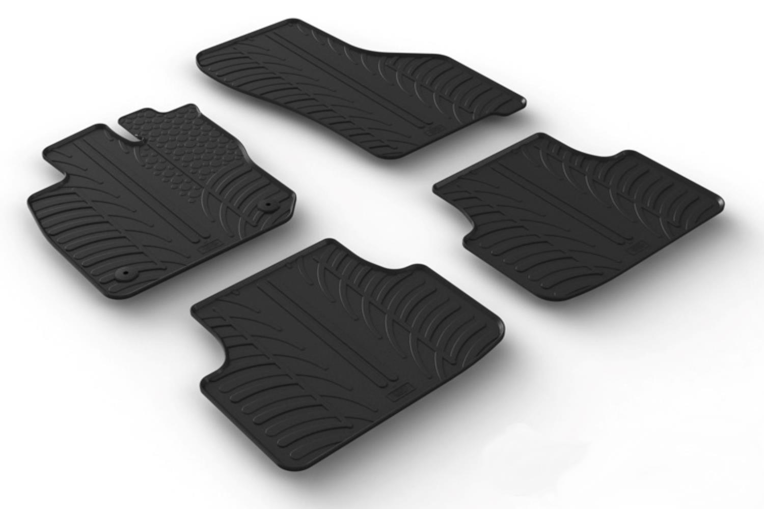 Fußmatten Seat Leon (KL) 2020-heute 5-Türer Schrägheck Rubbasol Gummi
