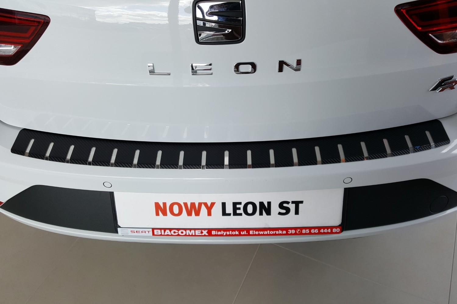 Ladekantenschutz für SEAT CUPRA LEON ST ab'20 Schutzfolie Carbon