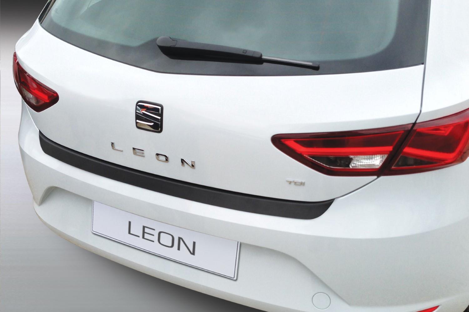 Bumperbeschermer Seat Leon (5F) 2012-2020 5-deurs hatchback ABS - matzwart