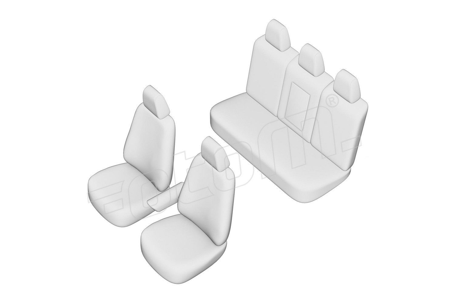 Seat covers line drawing / Sitzbezüge Strichzeichnung / Stoelhoezen lijntekening / Dessin au trait des housses de siège Seat covers line drawing / Sitzbezüge Strichzeichnung / Stoelhoezen lijntekening / Dessin au trait des housses de siège