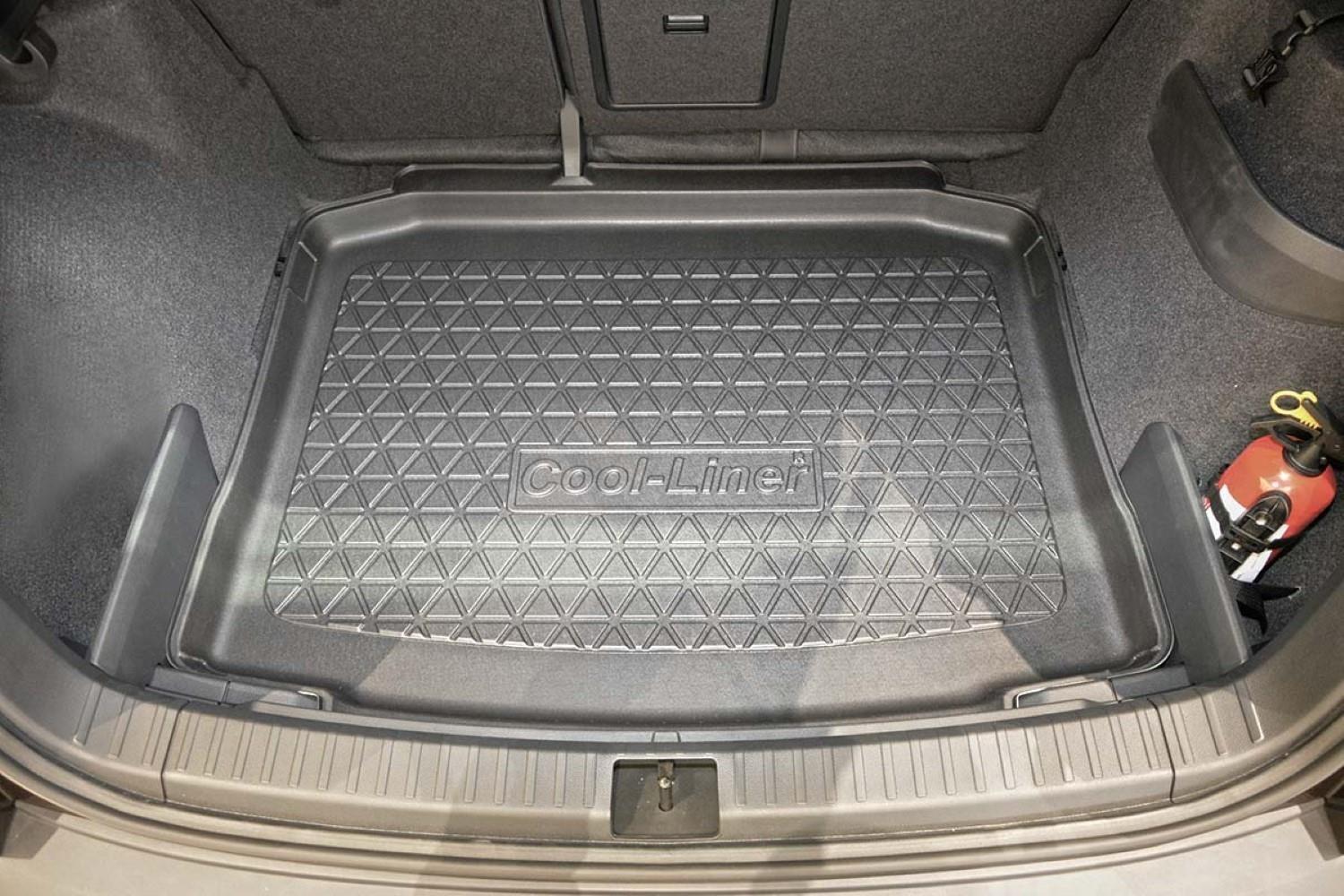 SKODA Karoq 2017-Present Boot Liner Foldable With Bumper Cover With Spare  Wheel