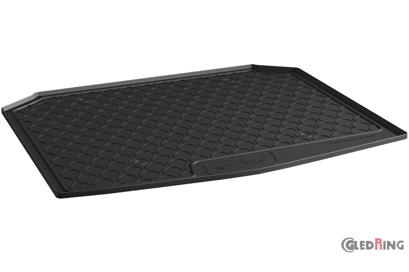 Boot mat suitable for Skoda Karoq 2017-present anti slip Rubbasol rubber