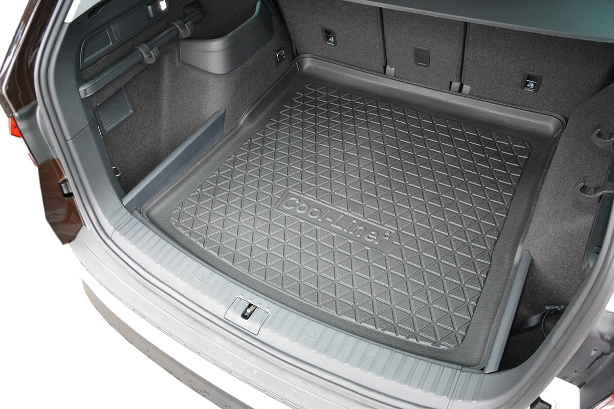 Boot liner for Skoda Kodiaq, from 2017- | 7 seater | behind 3rd row of seats