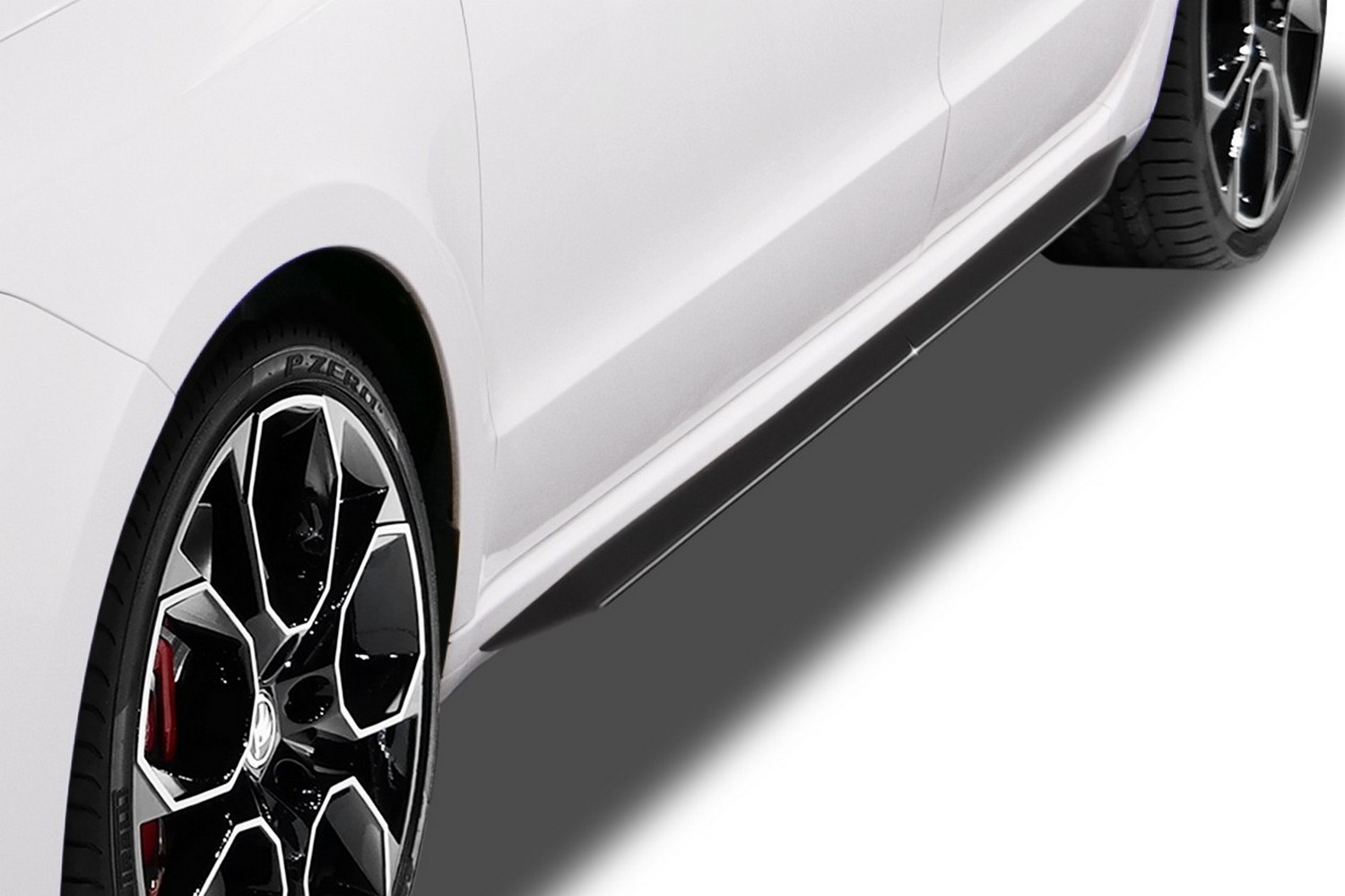 Side skirts suitable for Skoda Superb II (3T) 2008-2015 5-door hatchback &#34;Slim&#34; ABS