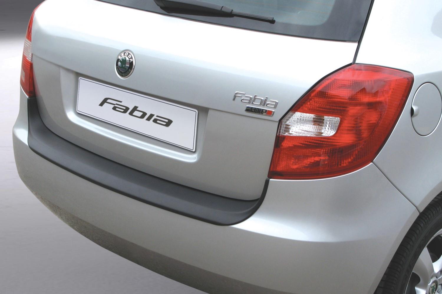 Rear bumper protector suitable for Skoda Fabia II (5J) 2007-2010 5-door hatchback ABS - matt black