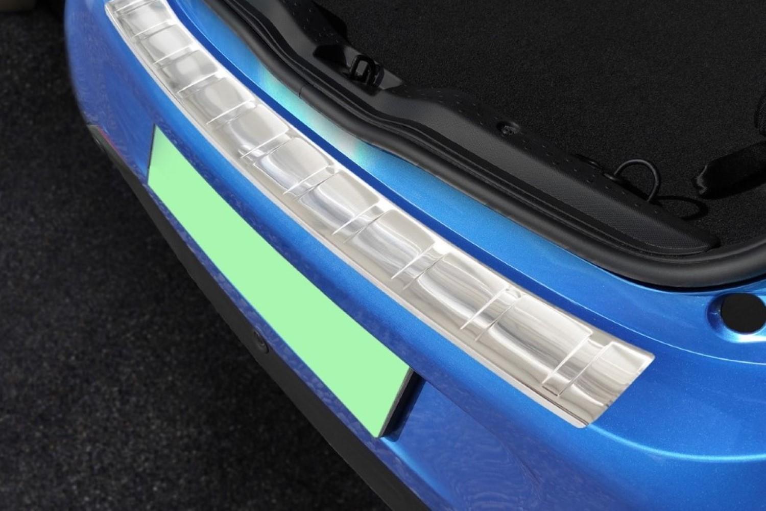 Bumperbeschermer geschikt voor Smart Forfour (W453) 2014-heden 5-deurs hatchback RVS geborsteld