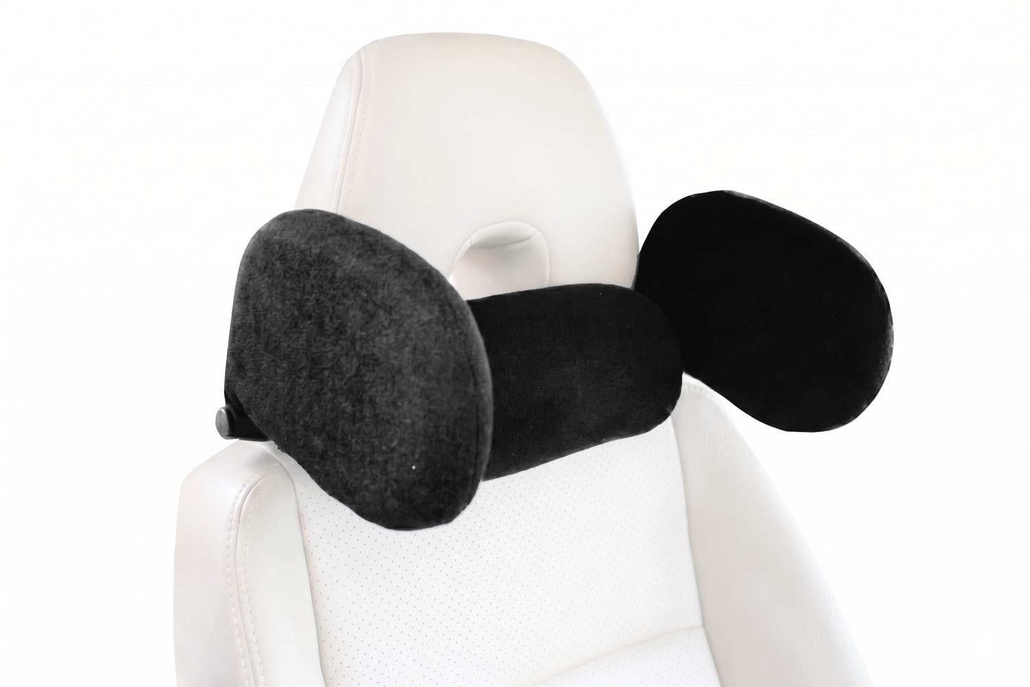 Adjustable travel headrest fabric