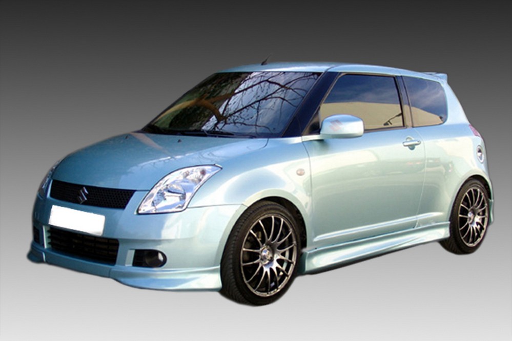 Jupes latérales convient à Suzuki Swift (MZ-EZ) 2005-2010 3 portes bicorps ABS