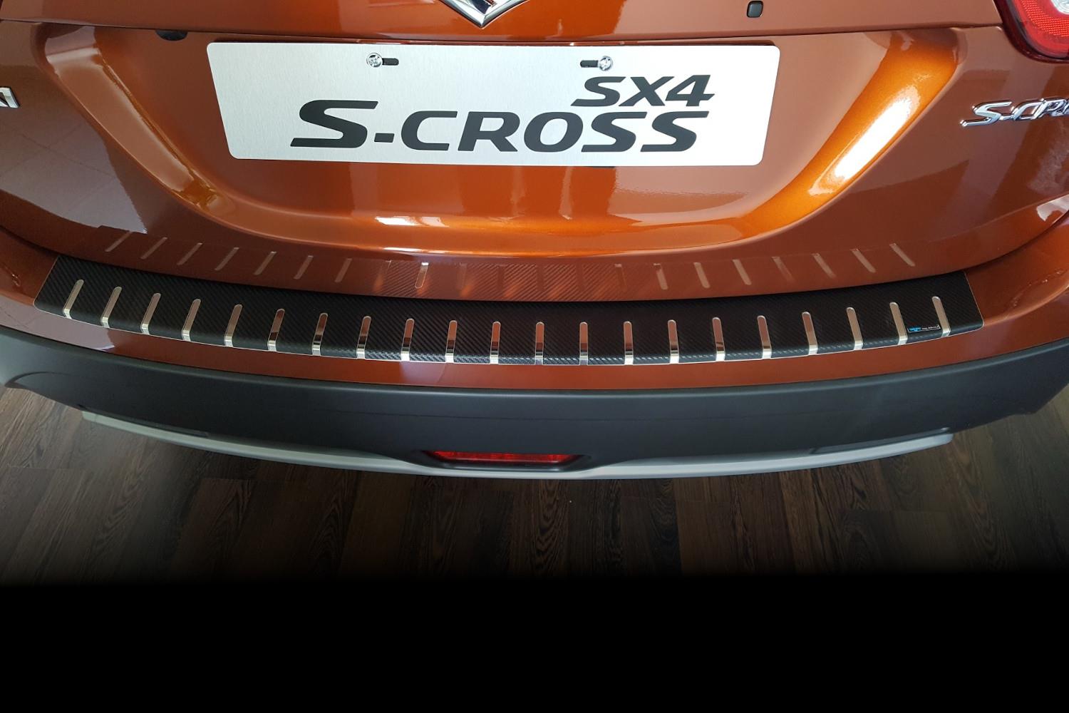 S-Cross Carbon CarParts-Expert Ladekantenschutz - Suzuki | Edelstahl SX4 Folie