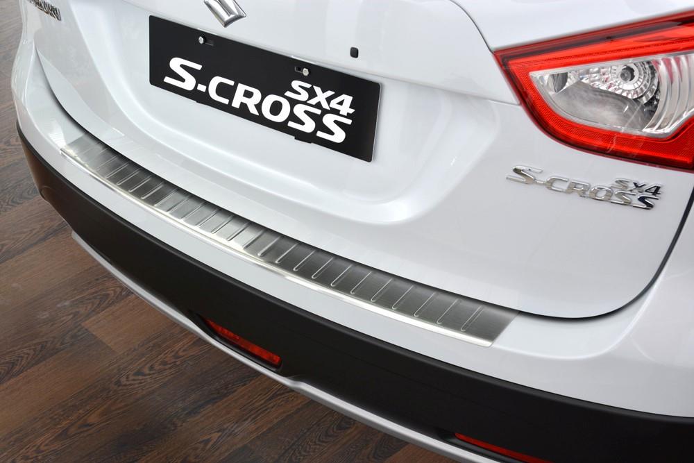 Ladekantenschutz Suzuki SX4 S-Cross 2013-2021 5-Türer Schrägheck Edelstahl gebürstet