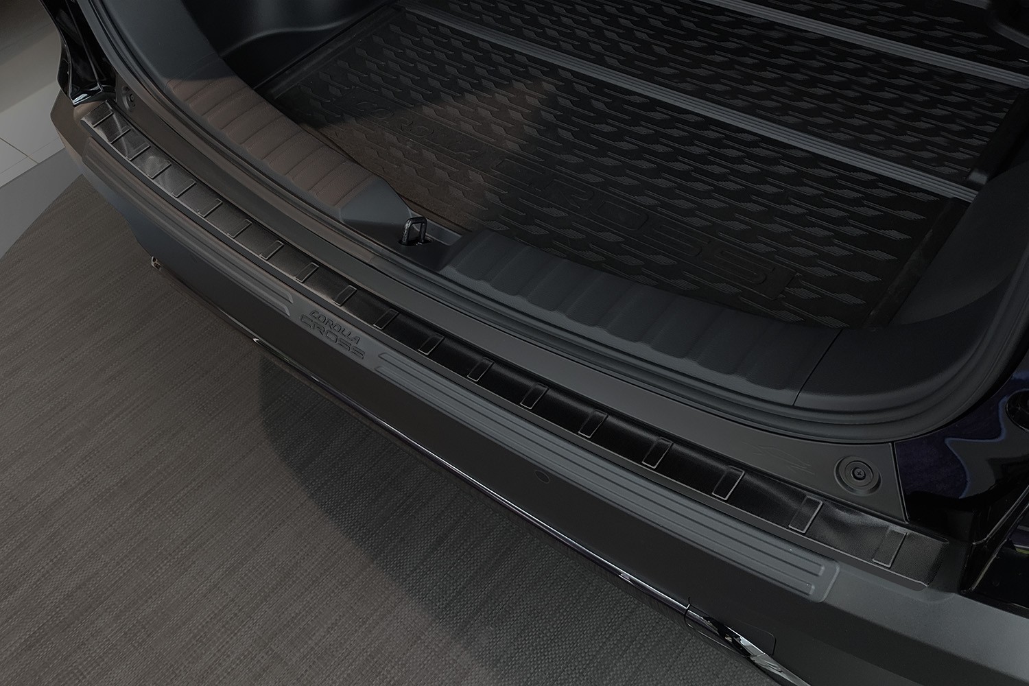 Bumperbeschermer geschikt voor Toyota Corolla Cross (XG10) 2022-heden RVS geborsteld antraciet