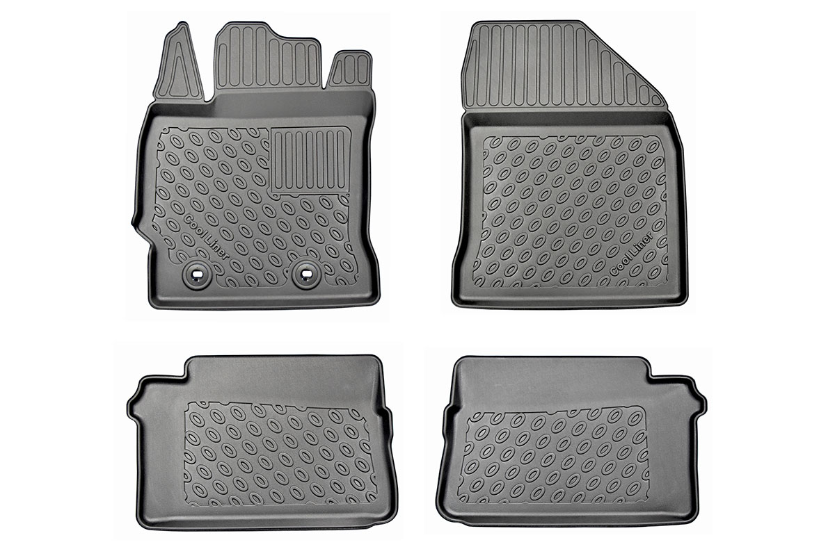 Fußmatten passend für Toyota Auris II 2012-2018 5-Türer Schrägheck Cool Liner PE/TPE Gummi