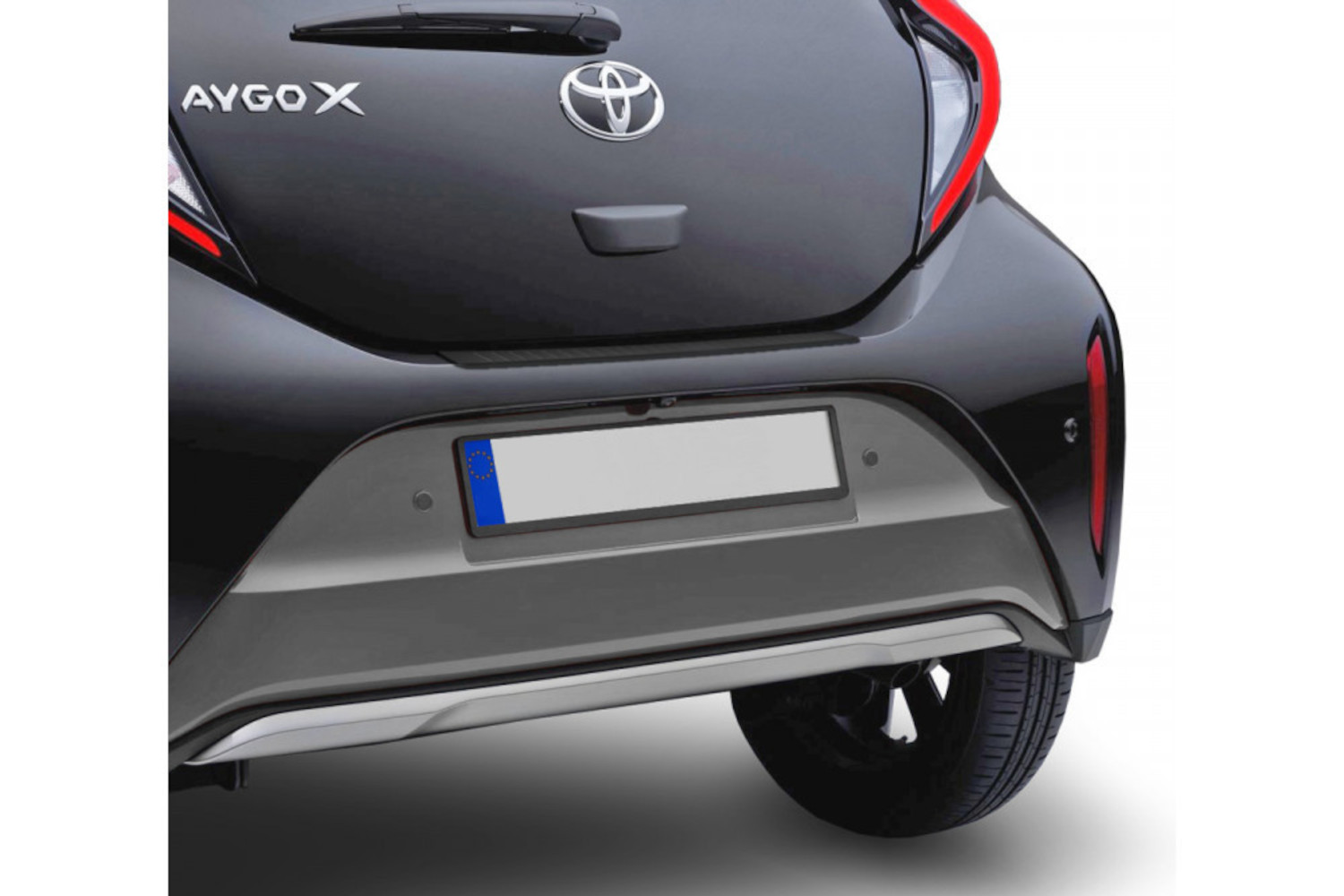 Rear bumper protector suitable for Toyota Aygo X 2022-present 5-door hatchback PU
