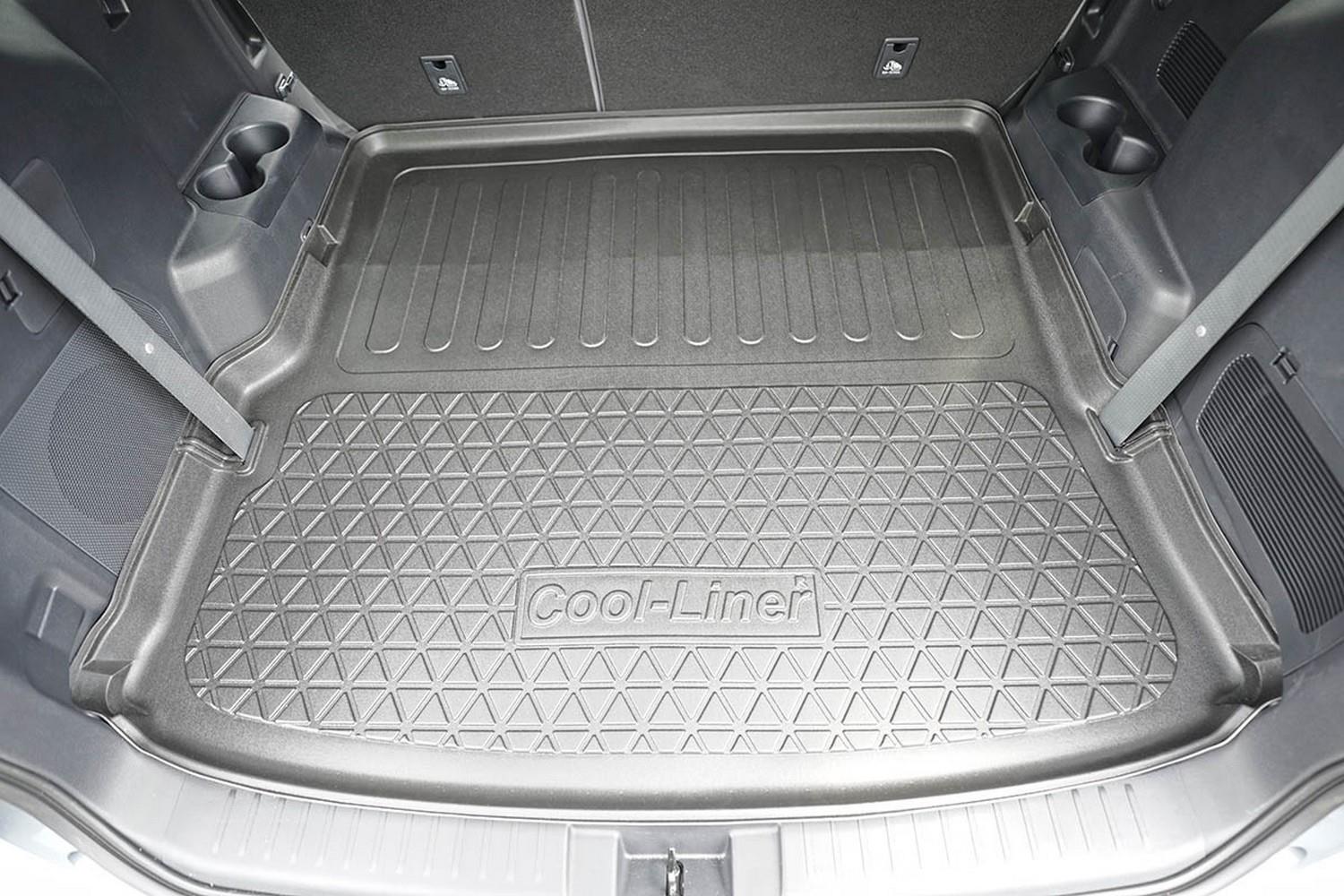 Boot mat suitable for Toyota Highlander IV (XU70) 2021-present Cool Liner anti slip PE/TPE rubber