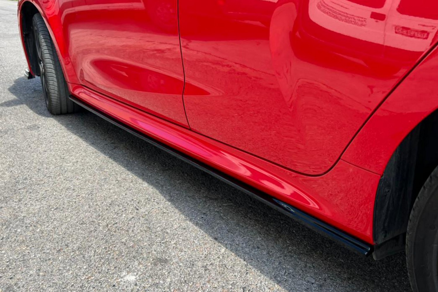 Side skirts suitable for Toyota Yaris (XP21) 2020-present 5-door hatchback ABS