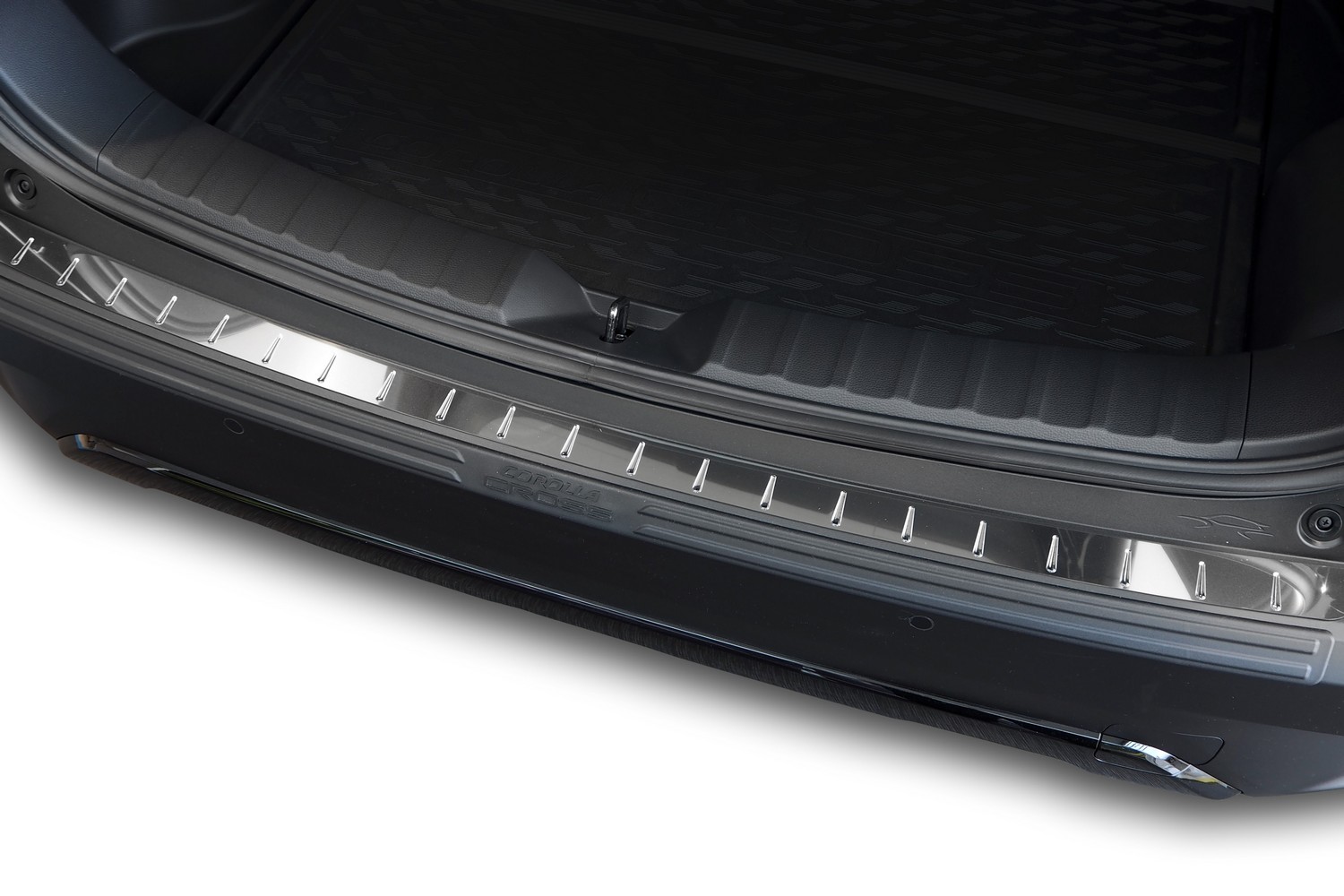 Protection de seuil de coffre convient à Toyota Corolla Cross (XG10) 2022-présent acier inox brillant