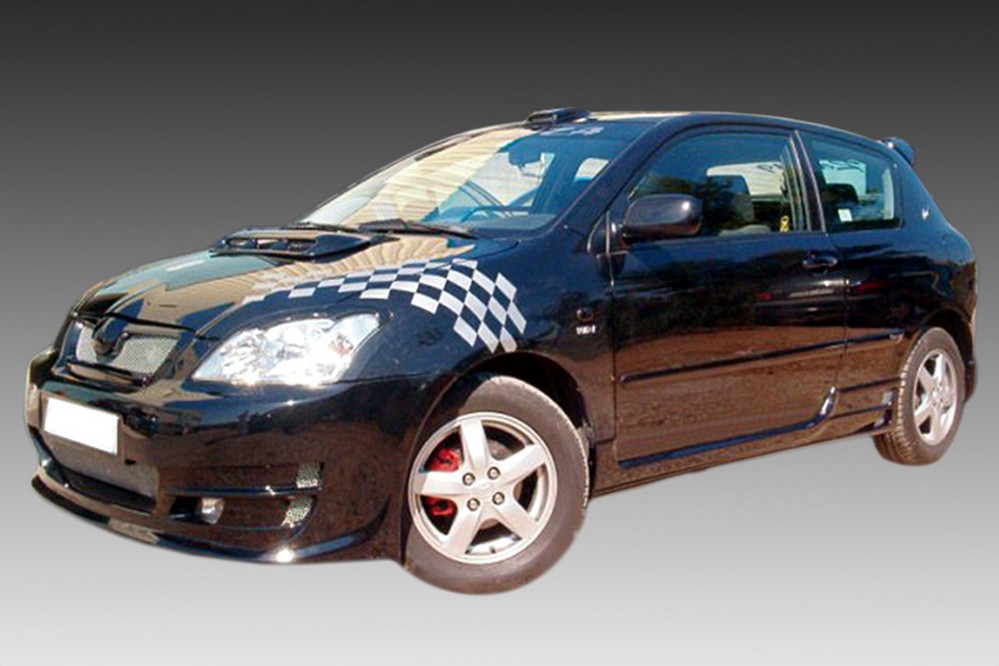 Jupes latérales Toyota Corolla (E120) 2002-2007 3 portes bicorps ABS