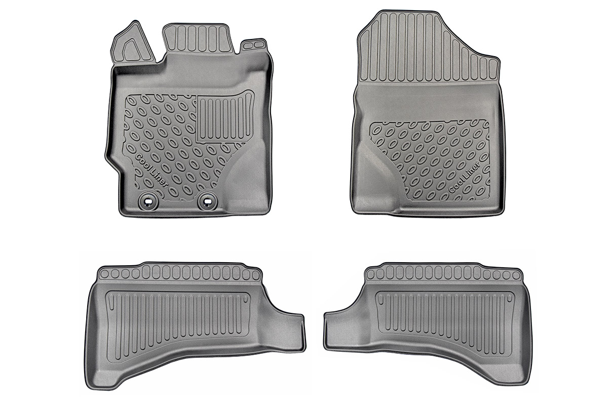 Fußmatten passend für Toyota Yaris (XP13) 2014-2020 3 & 5-Türer Schrägheck Cool Liner PE/TPE Gummi