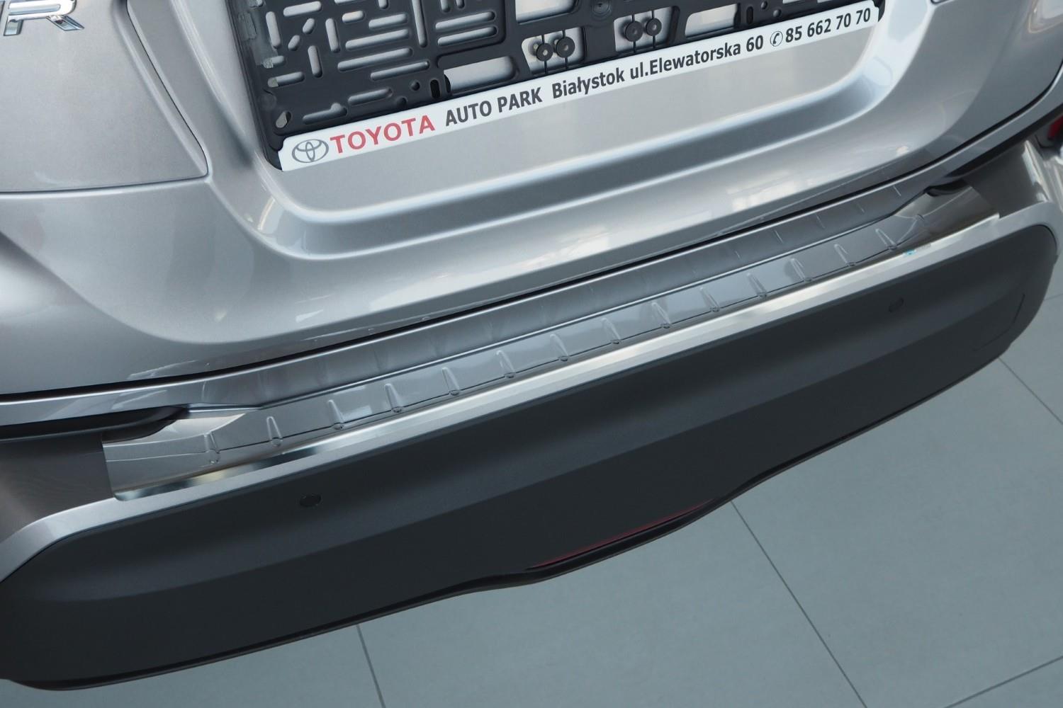 Protection de seuil de coffre Toyota C-HR 2016-2023 acier inox brillant