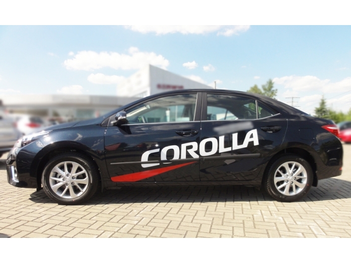 Door protectors suitable for Toyota Corolla (E170) 2013-present 4-door saloon set