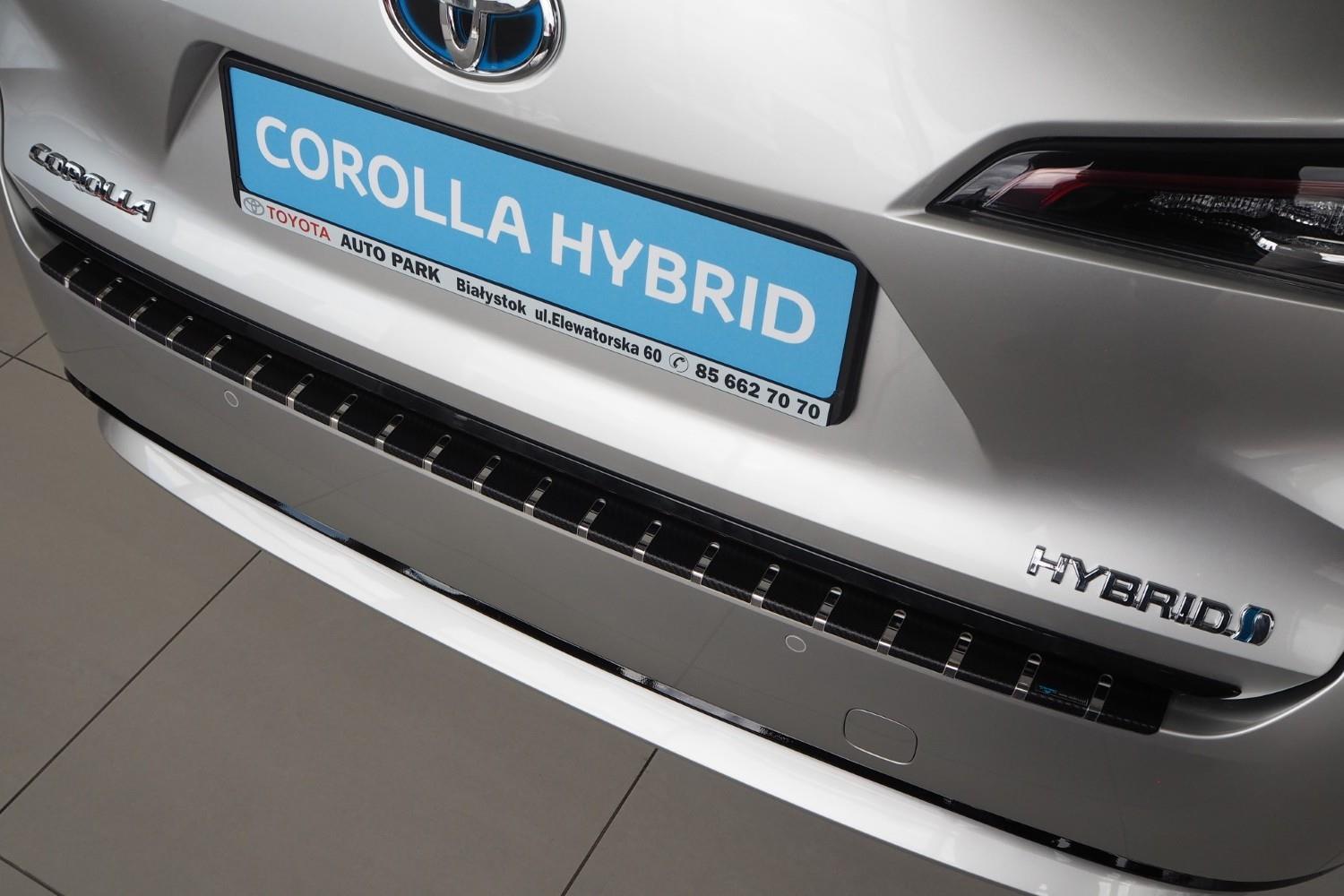 Ladekantenschutz Toyota Corolla Touring Sports (E210) Edelstahl - Carbon  Folie