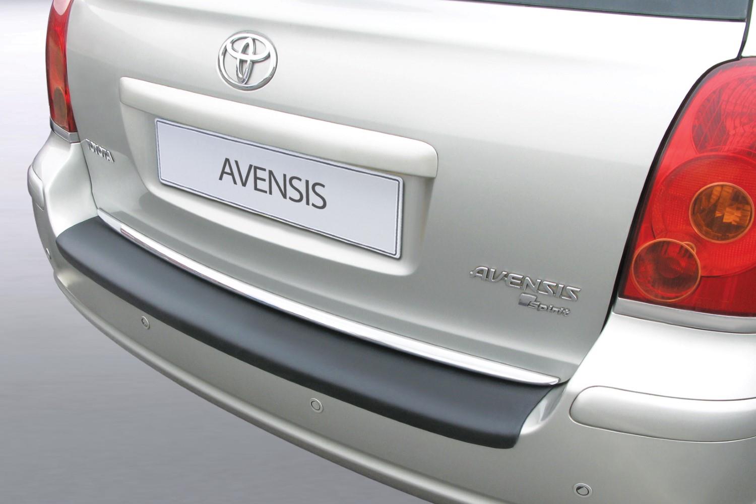 Rear bumper protector suitable for Toyota Avensis II 2003-2008 wagon ABS - matt black
