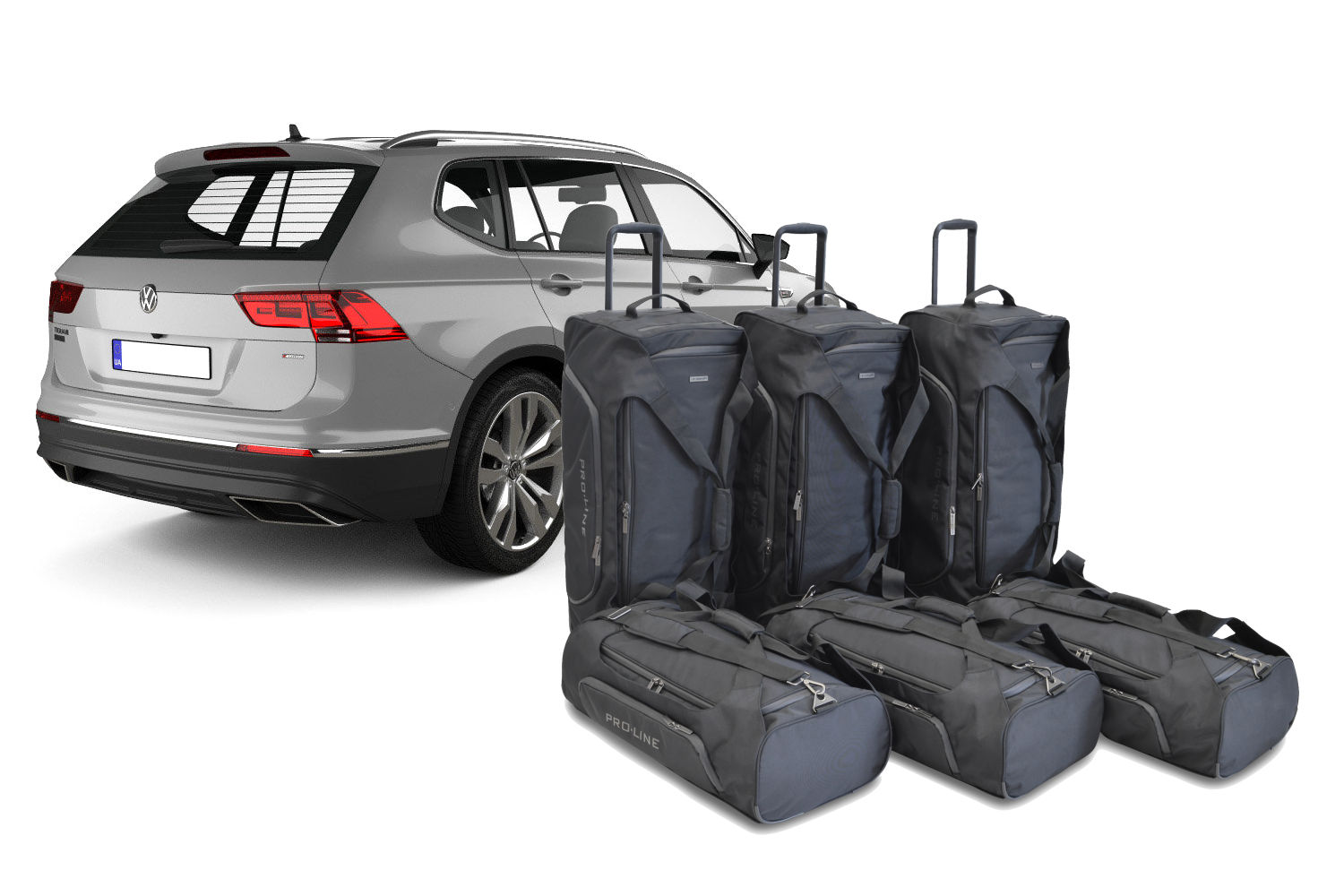 Reisetaschenset passend für Volkswagen Tiguan II Allspace 2015-2024 Pro.Line