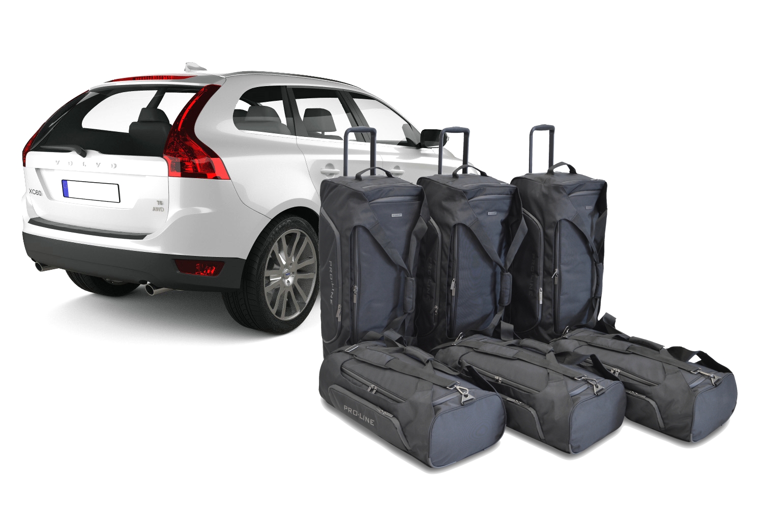Travel bag set suitable for Volvo XC60 I 2008-2017 Pro.Line