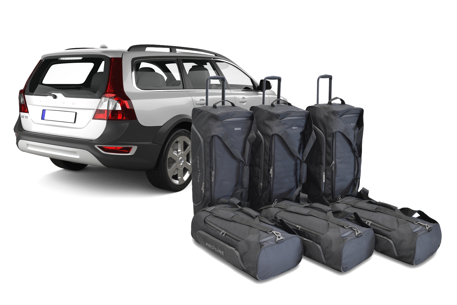 Travel bag set suitable for Volvo XC70 (P24) 2007-2016 wagon Pro.Line