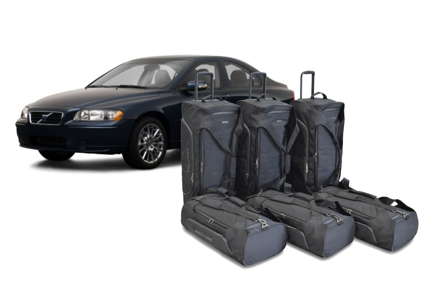 Travel bag set suitable for Volvo S60 I 2000-2010 4-door saloon Pro.Line