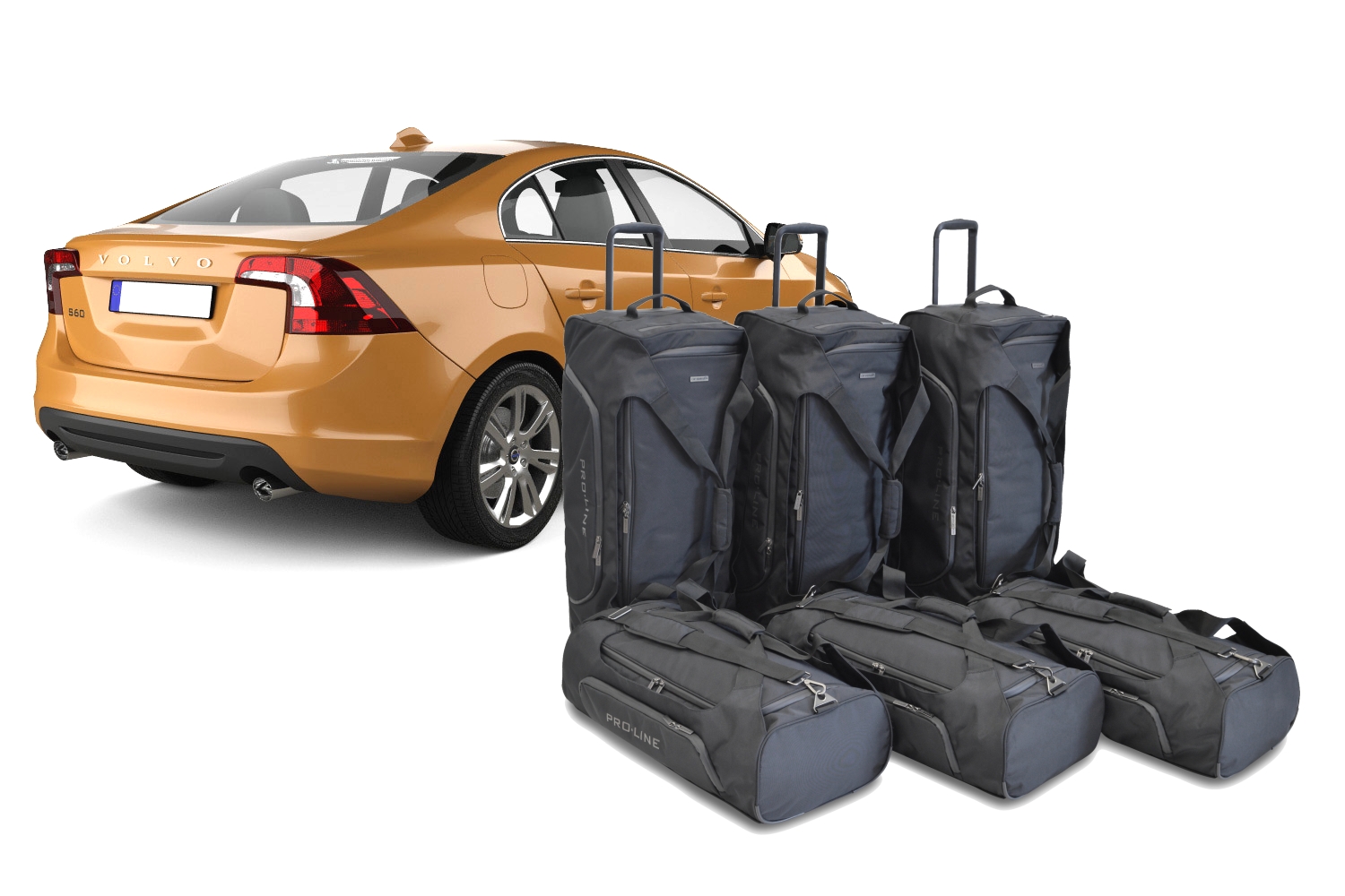 Set de sacs de voyage Volvo S60 II 2010-2018 4 portes tricorps Pro.Line