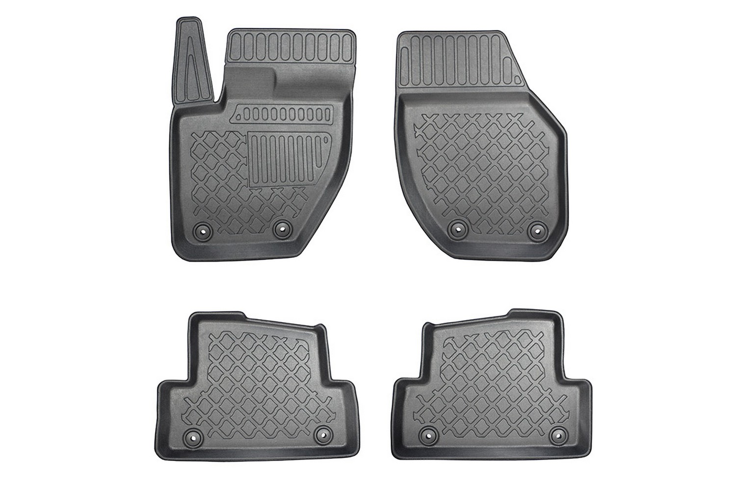 Car mats suitable for Volvo V40 (P1) 2012-2019 5-door hatchback Guardliner PE/TPE rubber