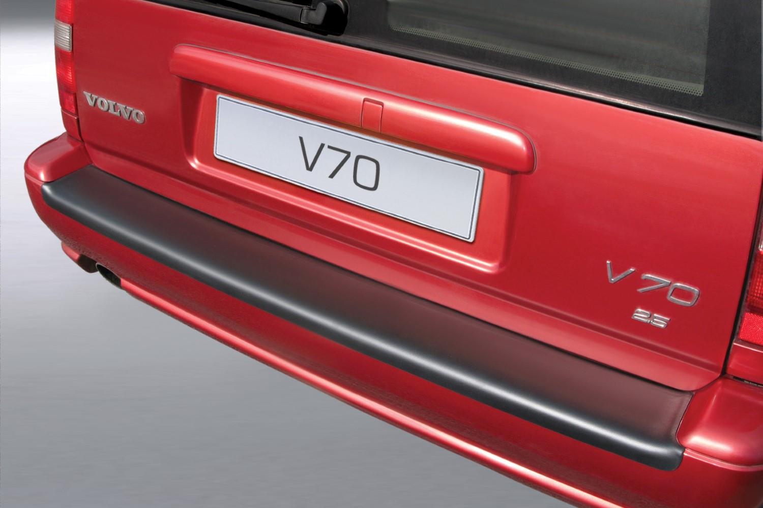 Rear bumper protector suitable for Volvo V70 (L) 1996-2000 wagon ABS - matt black