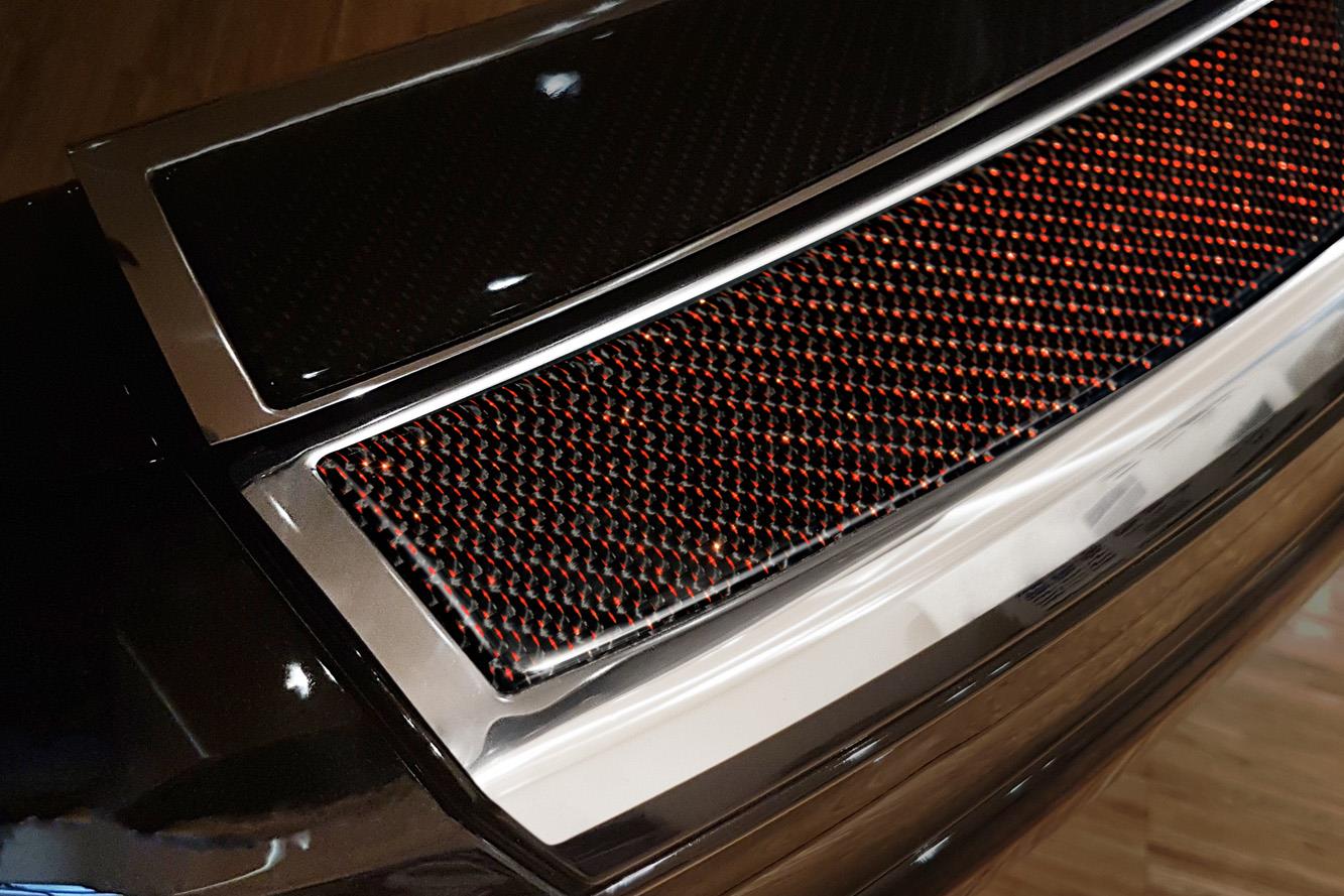 Bumperbeschermer geschikt voor Volvo XC60 I 2013-2017 RVS - carbon