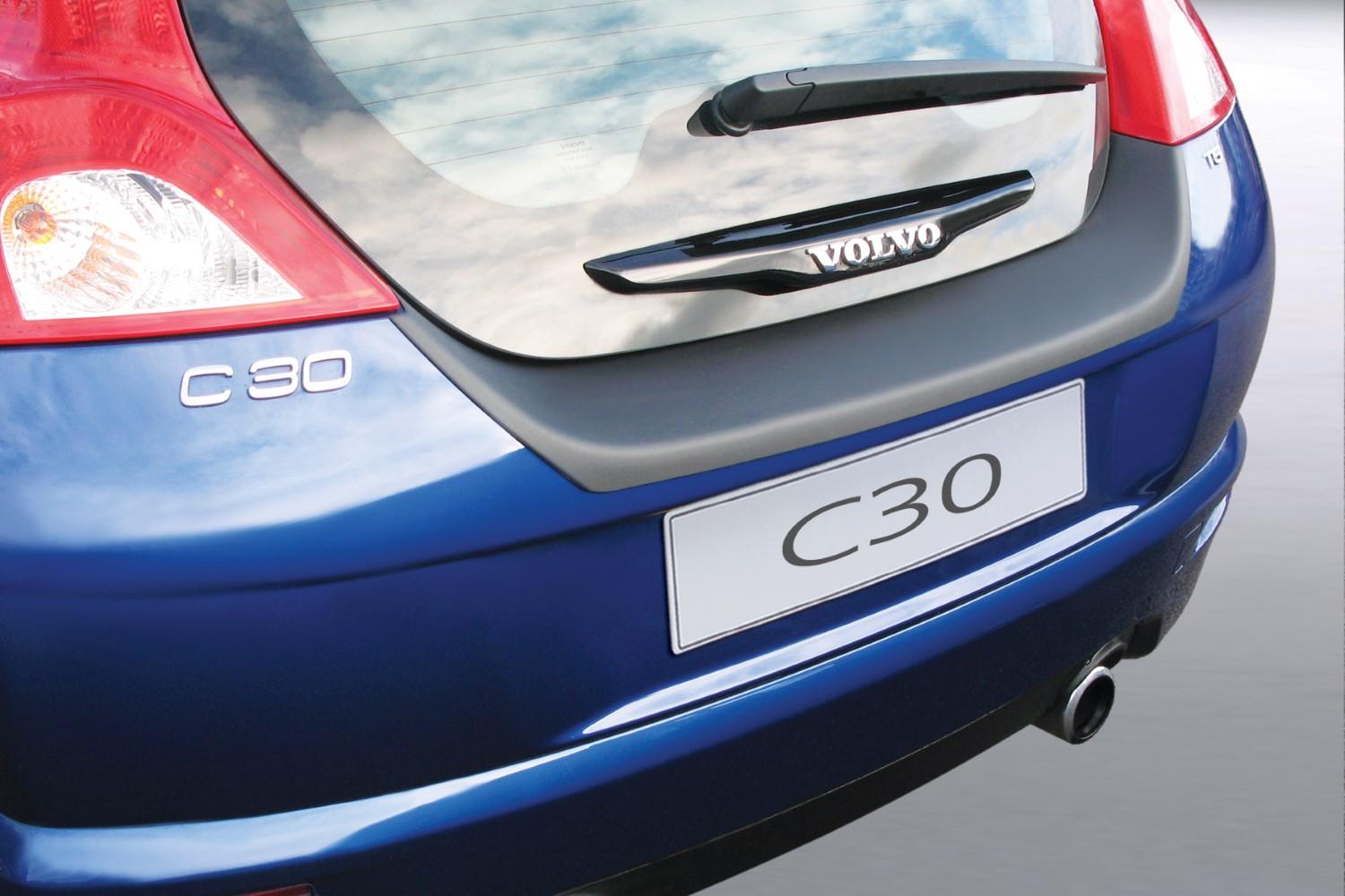 Protection de seuil de coffre convient à Volvo C30 2006-2012 3 portes bicorps ABS - noir mat