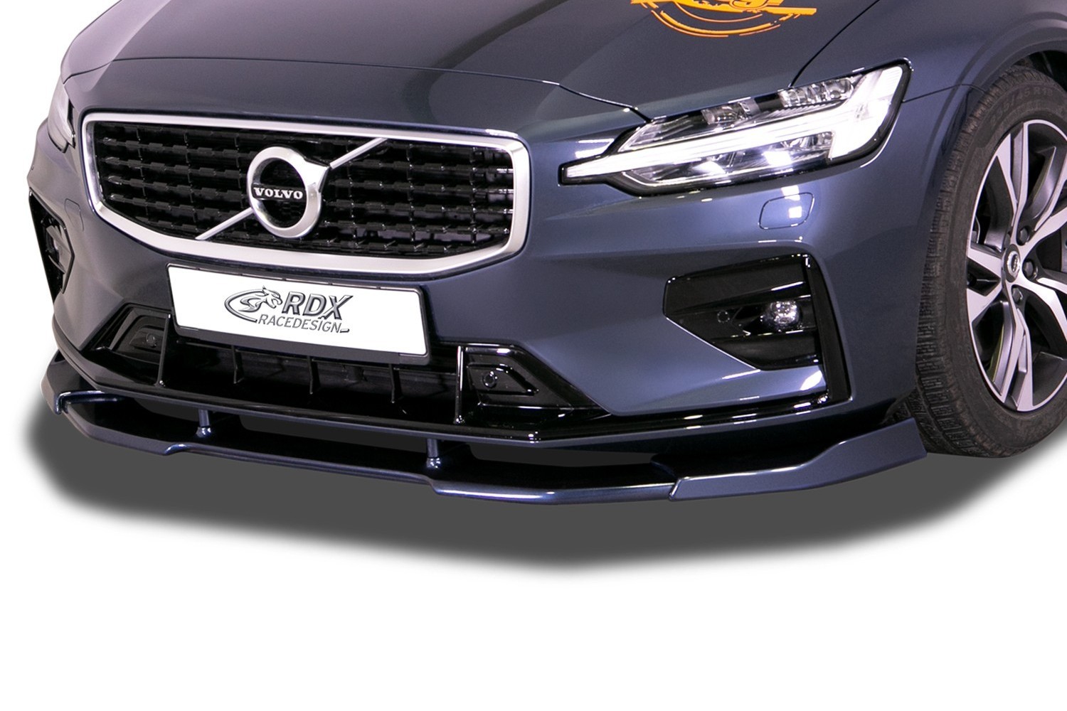 Front spoiler suitable for Volvo V60 II 2018-present wagon Vario-X PU