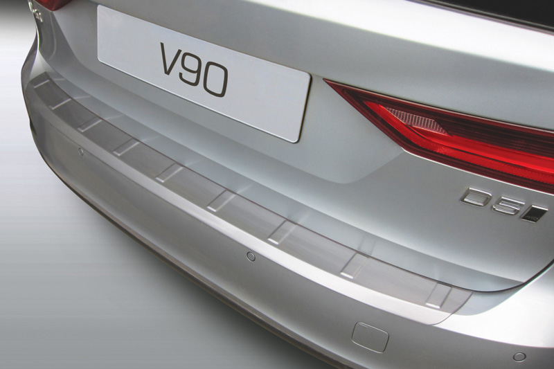 Protection de seuil de coffre convient à Volvo V90 II 2016-présent break ABS - noir mat