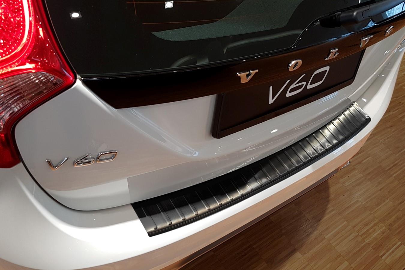 Bumperbeschermer Volvo V60 I 2010-2018 wagon RVS geborsteld antraciet