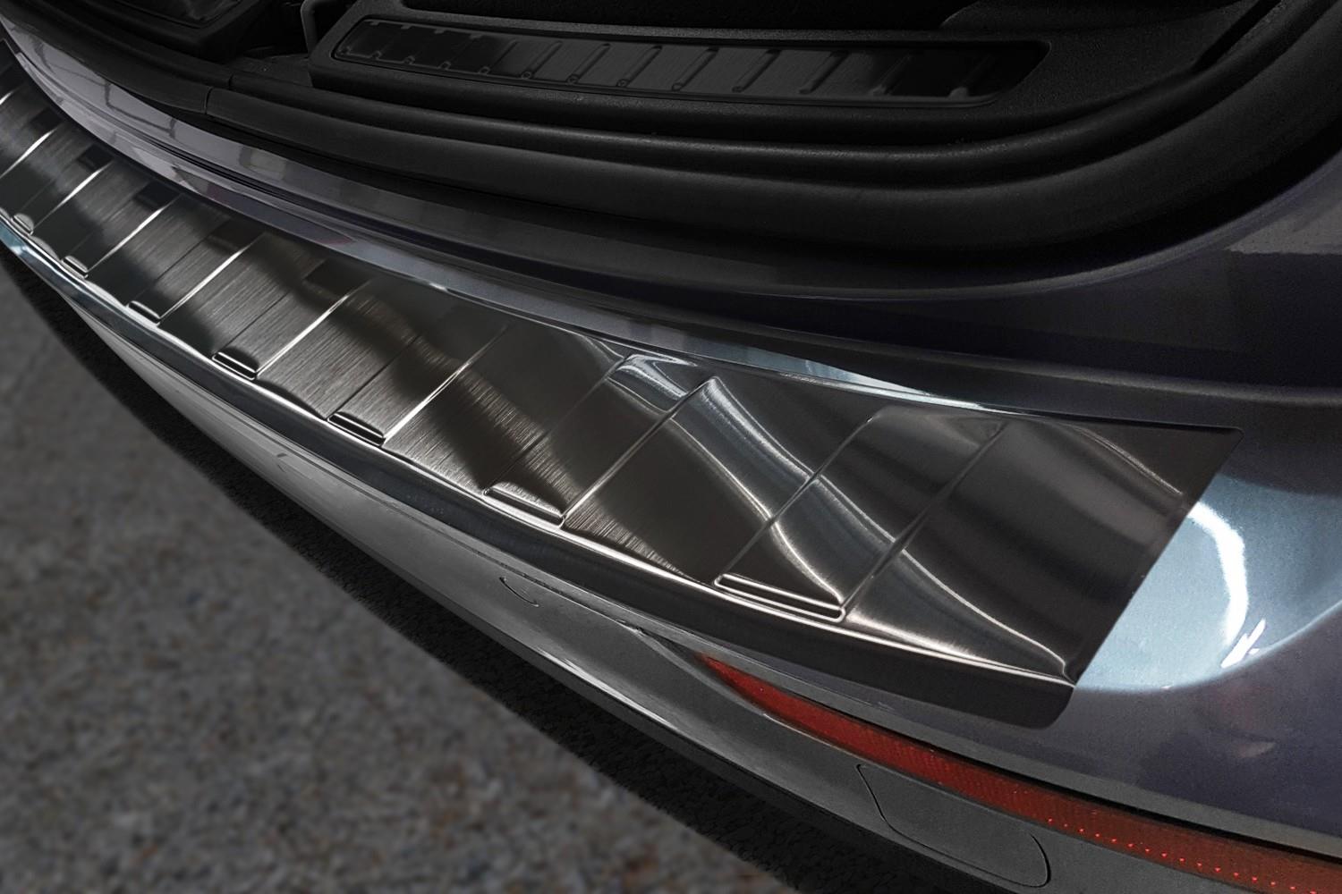 Bumperbeschermer geschikt voor Volvo V60 II 2018-heden wagon RVS geborsteld antraciet
