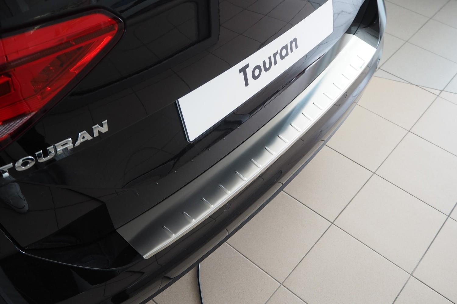 Bumperbeschermer Volkswagen Touran (5T) 2015-heden RVS geborsteld